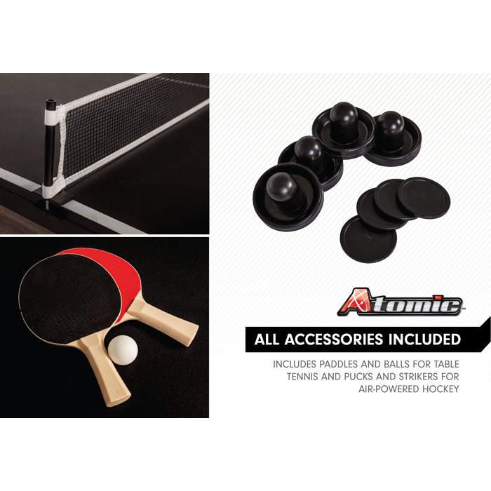 American Legend Hampton 7' 3 in 1 Air Hockey, Dining, and Table Tennis